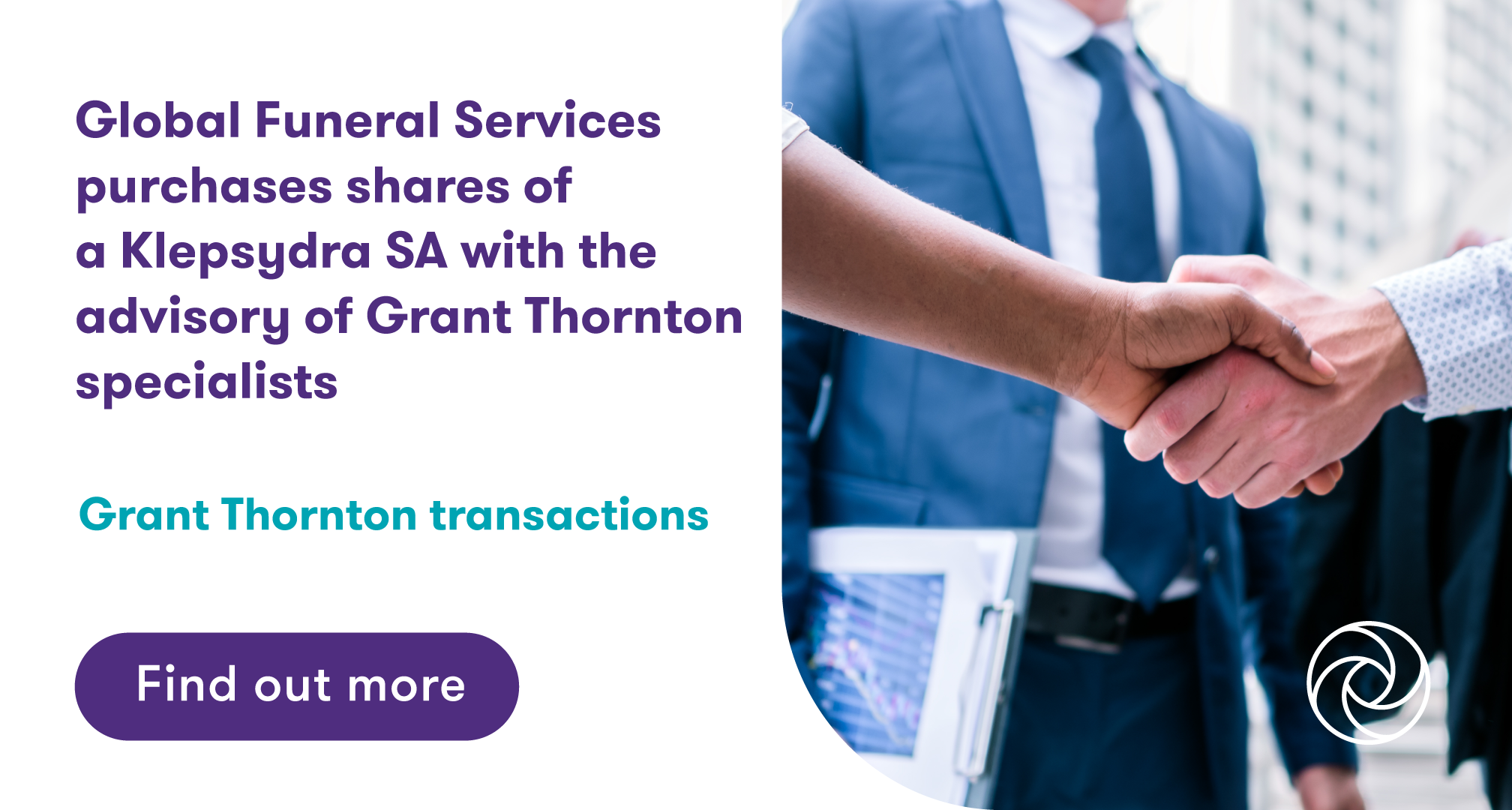 Global Funeral Services purchases shares of a Klepsydra SA with the